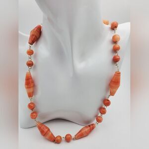 Beaded sunset lantern‎ necklace 😍 N1035